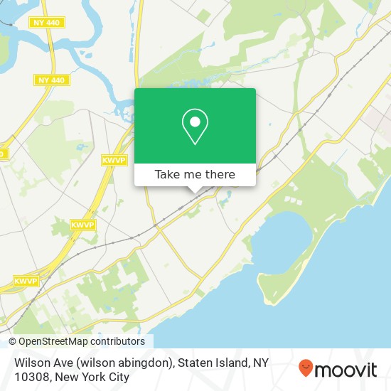 Mapa de Wilson Ave (wilson abingdon), Staten Island, NY 10308