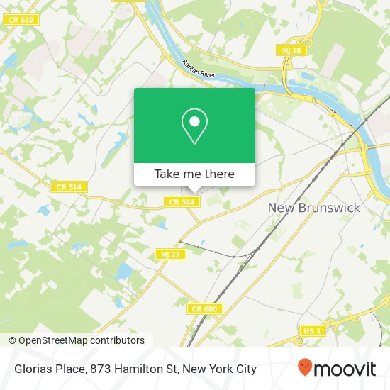 Mapa de Glorias Place, 873 Hamilton St
