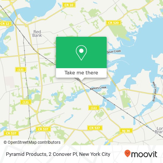 Pyramid Products, 2 Conover Pl map