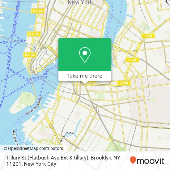 Tillary St (Flatbush Ave Ext & tillary), Brooklyn, NY 11201 map