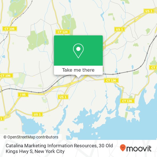 Mapa de Catalina Marketing Information Resources, 30 Old Kings Hwy S