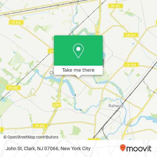 John St, Clark, NJ 07066 map