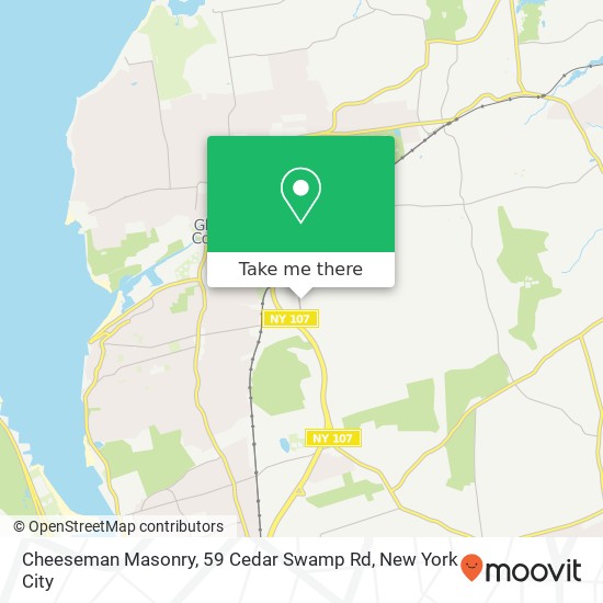 Cheeseman Masonry, 59 Cedar Swamp Rd map