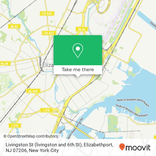 Livingston St (livingston and 6th St), Elizabethport, NJ 07206 map