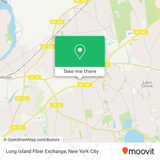 Long Island Fiber Exchange map