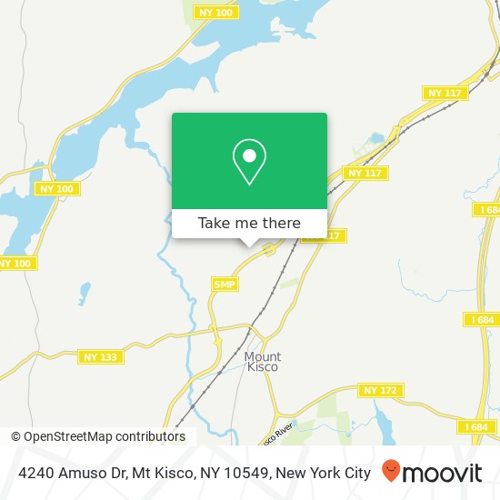 Mapa de 4240 Amuso Dr, Mt Kisco, NY 10549