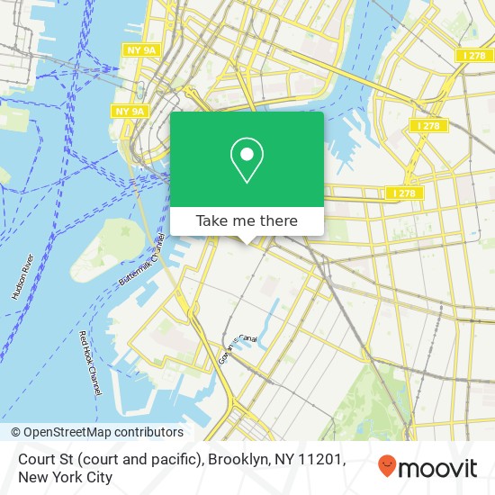Mapa de Court St (court and pacific), Brooklyn, NY 11201
