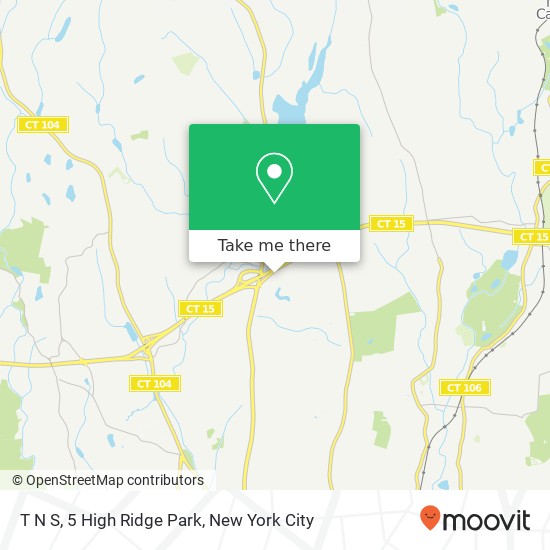 Mapa de T N S, 5 High Ridge Park