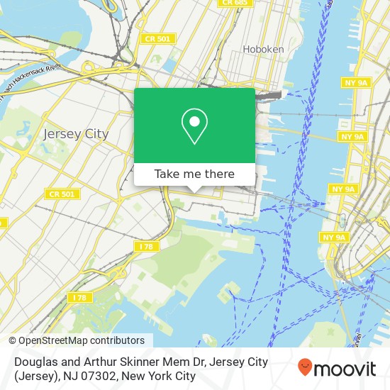 Douglas and Arthur Skinner Mem Dr, Jersey City (Jersey), NJ 07302 map