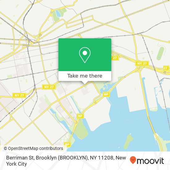 Berriman St, Brooklyn (BROOKLYN), NY 11208 map