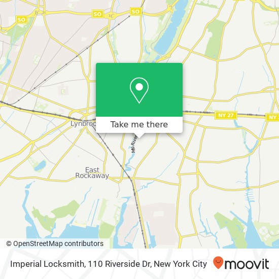 Mapa de Imperial Locksmith, 110 Riverside Dr