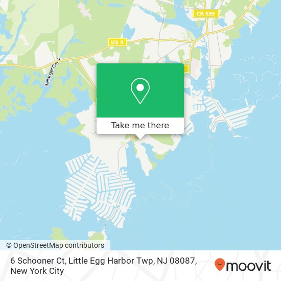 6 Schooner Ct, Little Egg Harbor Twp, NJ 08087 map