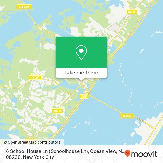 6 School House Ln (Schoolhouse Ln), Ocean View, NJ 08230 map