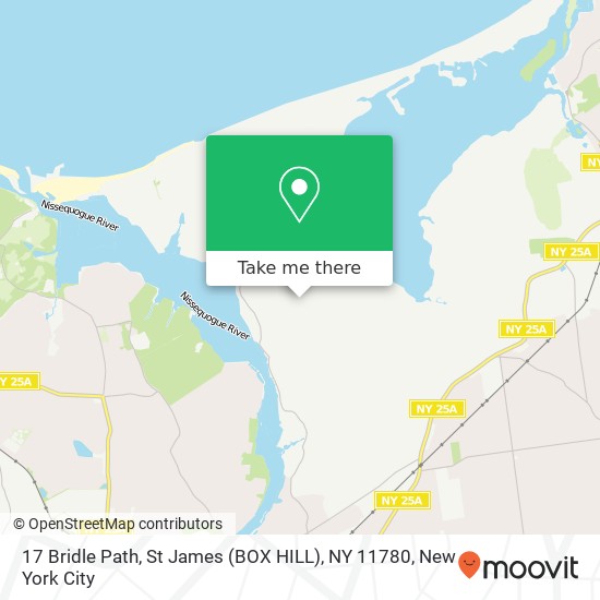 Mapa de 17 Bridle Path, St James (BOX HILL), NY 11780