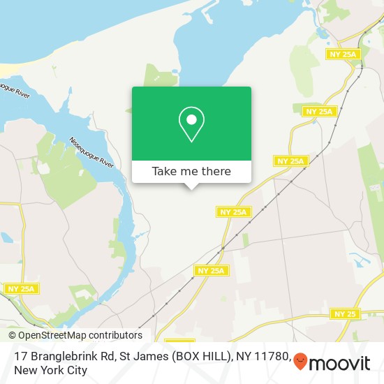 17 Branglebrink Rd, St James (BOX HILL), NY 11780 map