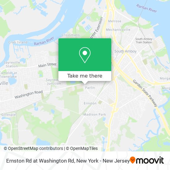 Ernston Rd at Washington Rd map
