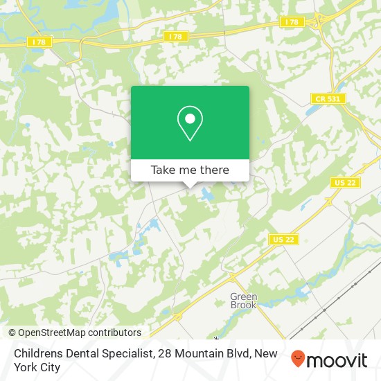 Mapa de Childrens Dental Specialist, 28 Mountain Blvd