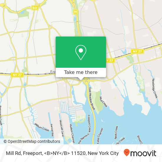 Mill Rd, Freeport, <B>NY< / B> 11520 map