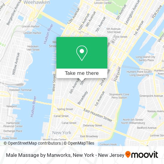 Male Massage by Manworks map