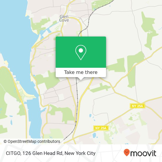 Mapa de CITGO, 126 Glen Head Rd