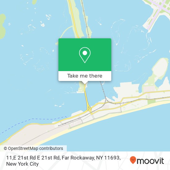 Mapa de 11,E 21st Rd E 21st Rd, Far Rockaway, NY 11693