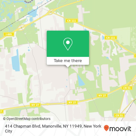 414 Chapman Blvd, Manorville, NY 11949 map