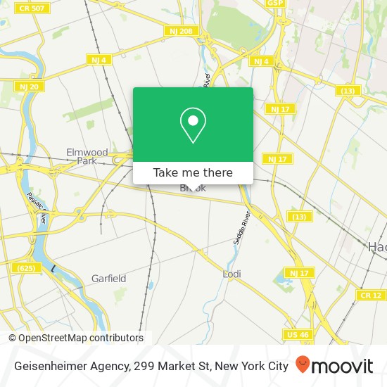 Mapa de Geisenheimer Agency, 299 Market St