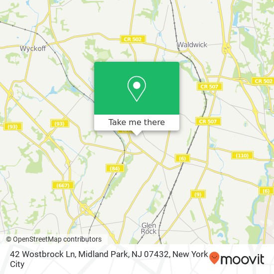 42 Wostbrock Ln, Midland Park, NJ 07432 map