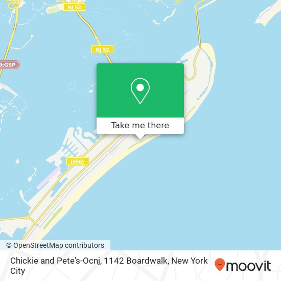 Mapa de Chickie and Pete's-Ocnj, 1142 Boardwalk