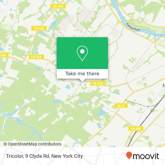 Tricolor, 9 Clyde Rd map