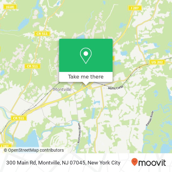 Mapa de 300 Main Rd, Montville, NJ 07045