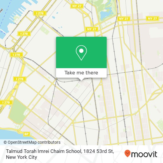 Talmud Torah Imrei Chaim School, 1824 53rd St map