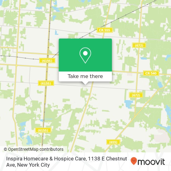 Mapa de Inspira Homecare & Hospice Care, 1138 E Chestnut Ave