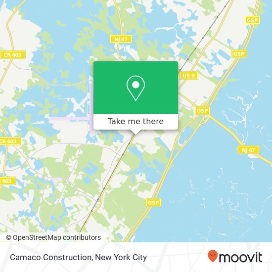 Camaco Construction map