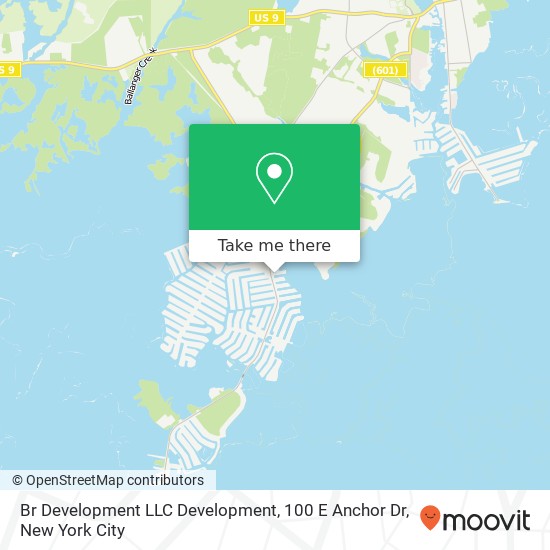 Mapa de Br Development LLC Development, 100 E Anchor Dr