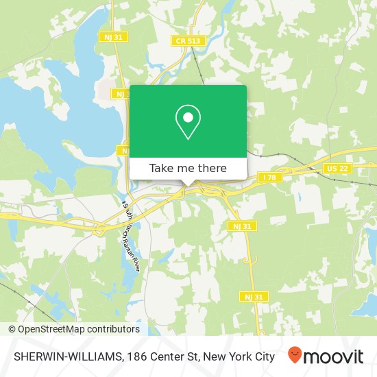 Mapa de SHERWIN-WILLIAMS, 186 Center St