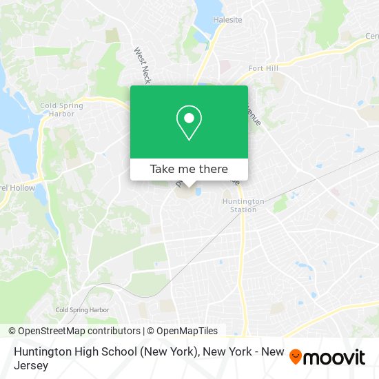 Huntington High School (New York) map