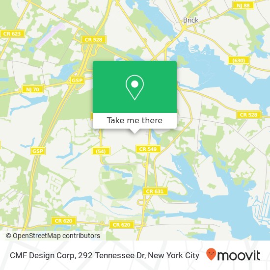 CMF Design Corp, 292 Tennessee Dr map