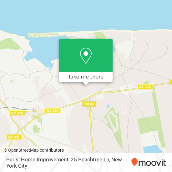Parisi Home Improvement, 25 Peachtree Ln map