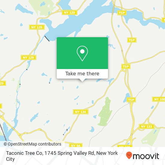 Taconic Tree Co, 1745 Spring Valley Rd map