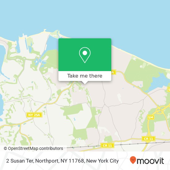 Mapa de 2 Susan Ter, Northport, NY 11768
