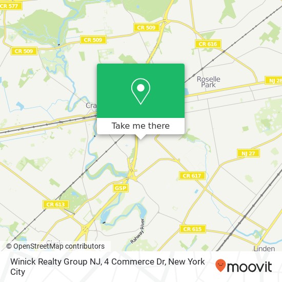 Mapa de Winick Realty Group NJ, 4 Commerce Dr