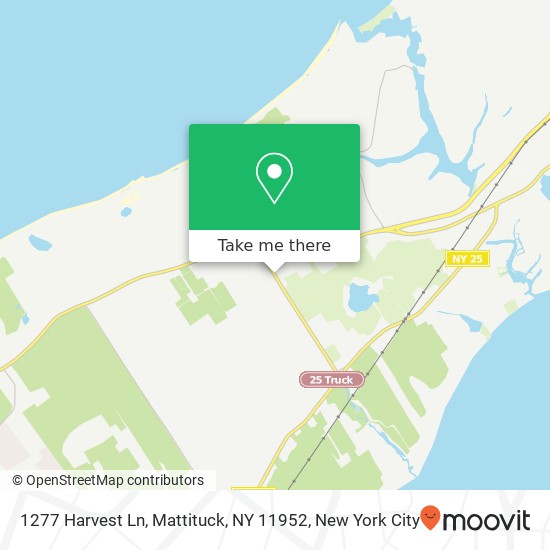 Mapa de 1277 Harvest Ln, Mattituck, NY 11952