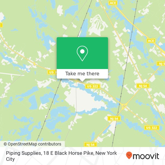 Mapa de Piping Supplies, 18 E Black Horse Pike