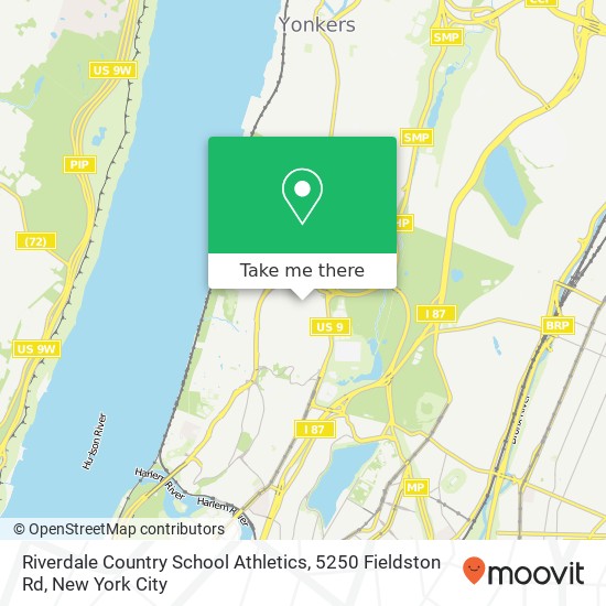 Riverdale Country School Athletics, 5250 Fieldston Rd map