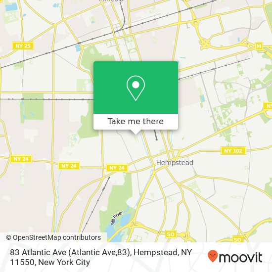 83 Atlantic Ave (Atlantic Ave,83), Hempstead, NY 11550 map