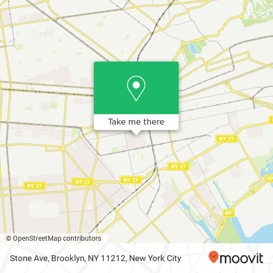 Mapa de Stone Ave, Brooklyn, NY 11212