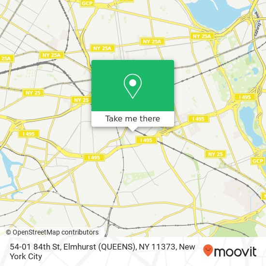 54-01 84th St, Elmhurst (QUEENS), NY 11373 map
