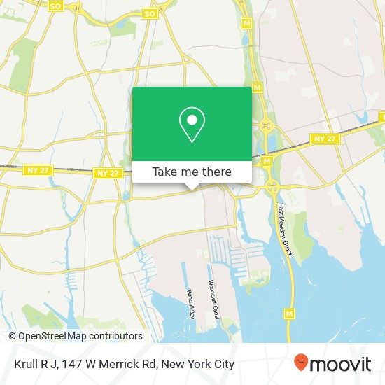 Krull R J, 147 W Merrick Rd map