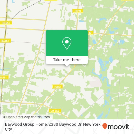 Mapa de Baywood Group Home, 2380 Baywood Dr